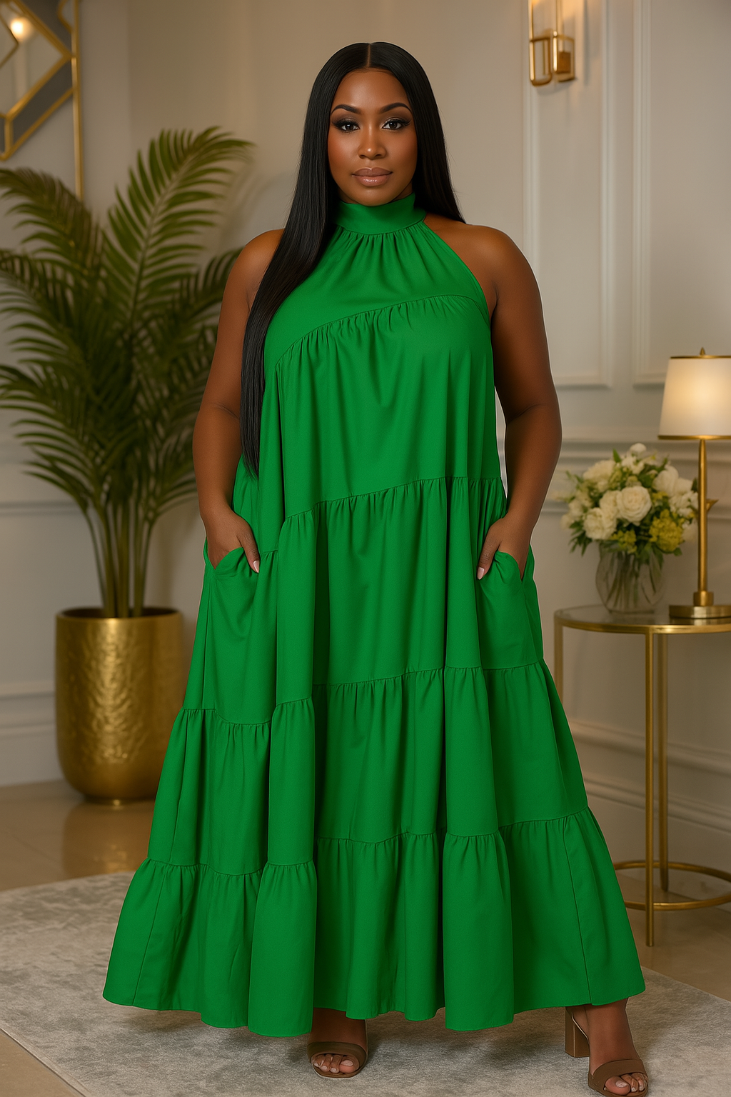 Emerald Summer Dress