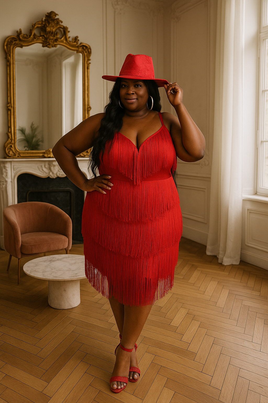 Dazzle Me Dress (Red)