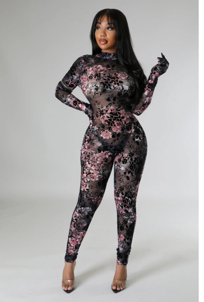 Black Daisy Jumper
