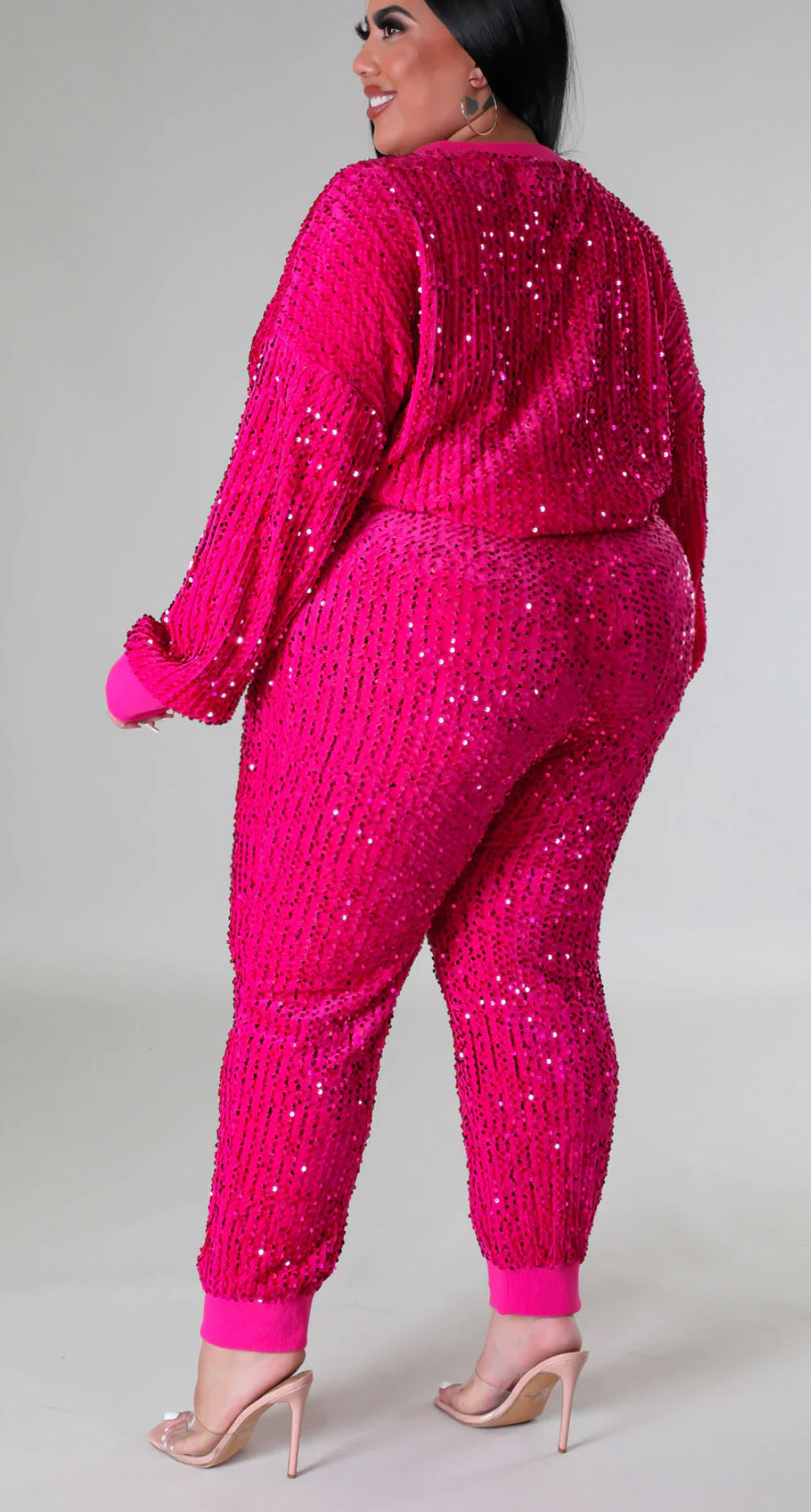 Glamour Me Up Sweatsuit Set (Pink)