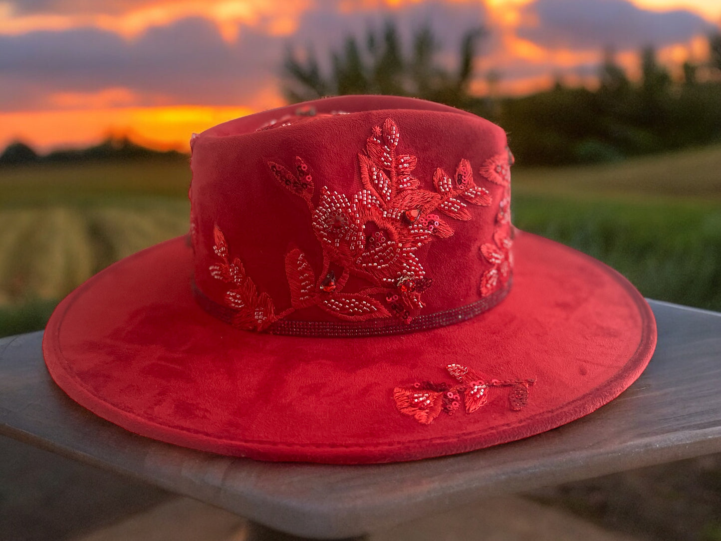 Sophisticated Red Fedora