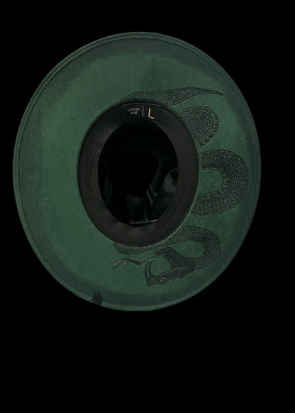 Emerald Snake Eyes Fedora