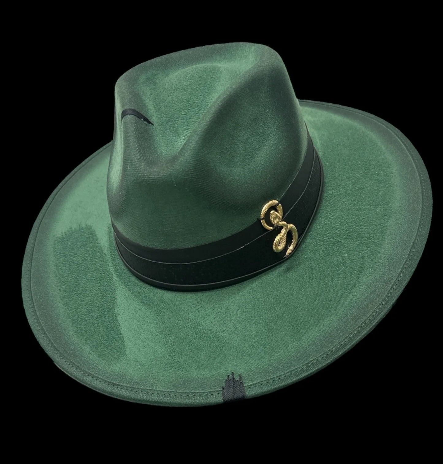 Emerald Snake Eyes Fedora