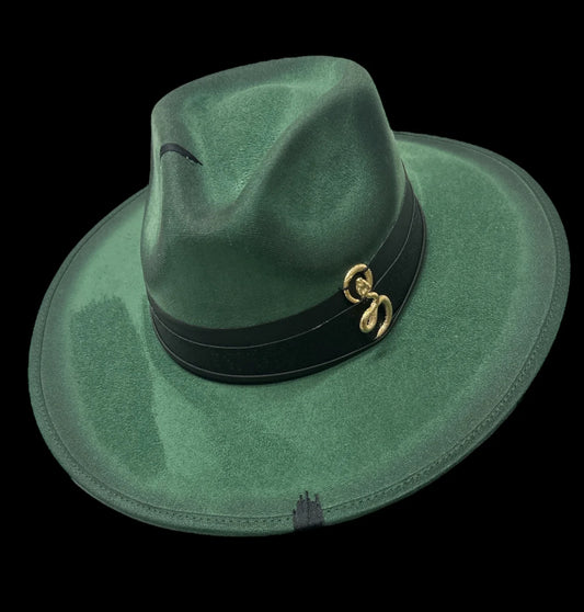 Emerald Snake Eyes Fedora