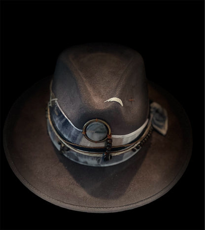 Charcoal El Ojo Fedora Hat