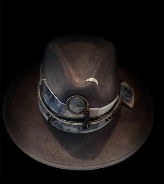 Charcoal El Ojo Fedora Hat
