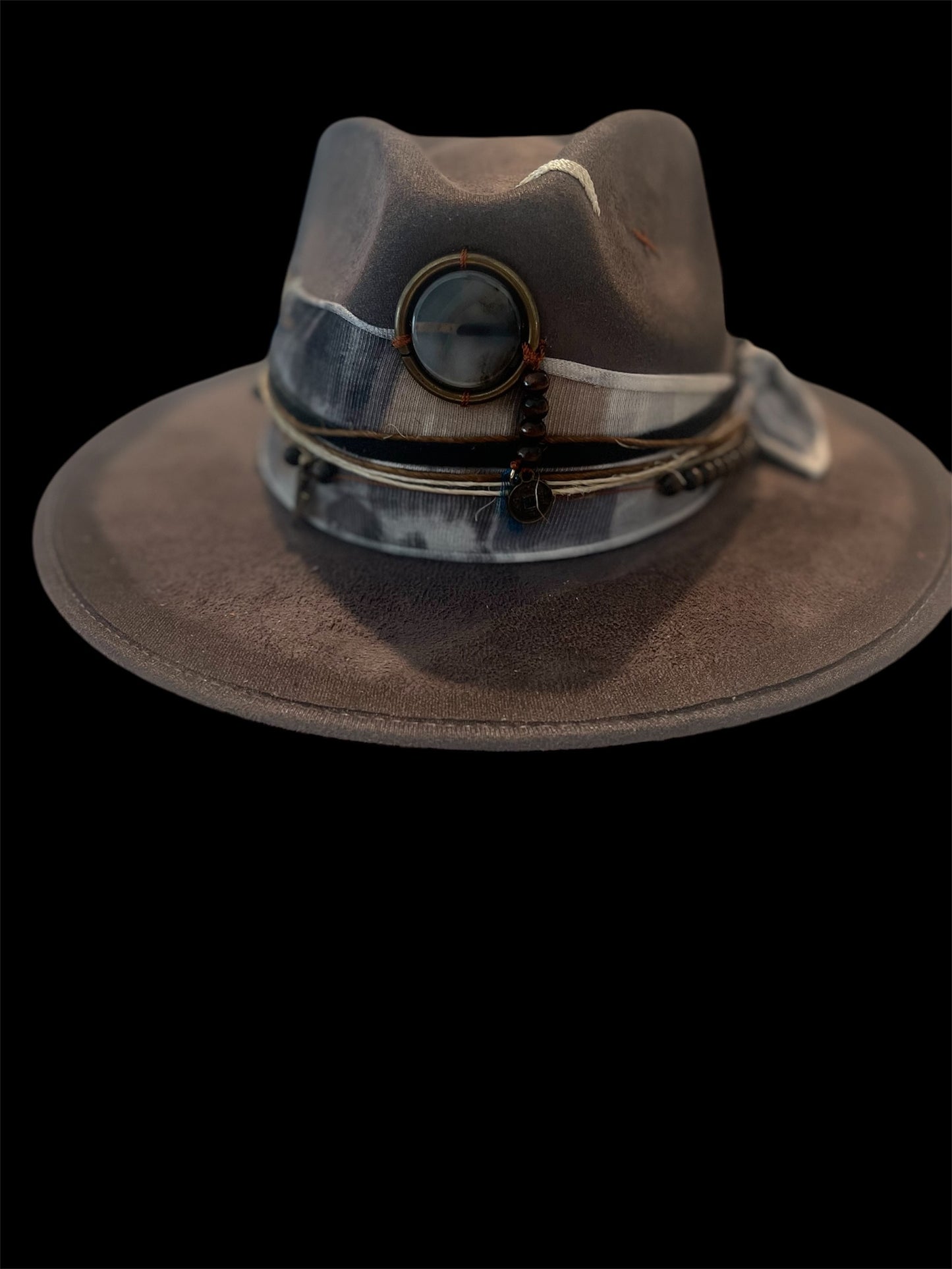 Charcoal El Ojo Fedora Hat