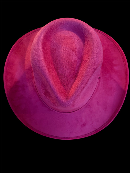 Fuchsia Flame Fedora